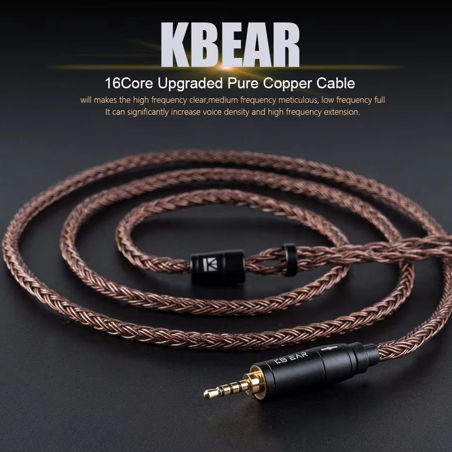 KBEAR 16-rdzeniowy 2-pinowy ka – In Ear Monitor Iem recenzja i cena